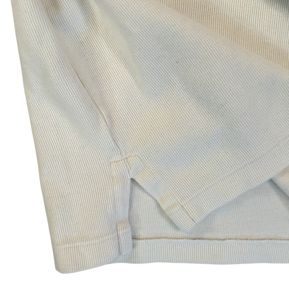 Polo Ralph Lauren Estate-Rib 1/4 Zip Pullover Parchment Cream 100% Cotton XL - Picture 8 of 12